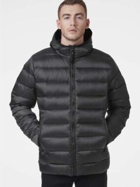 Helly Hansen Svalbard Men’s Black Down Puffer Jacket Coat – Size Small